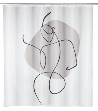 WENKO Ladyline Duschvorhang 180x200 aus recyceltem Polyester, mehrfarbig