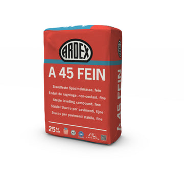 ARDEX A 45 fein Standfeste Spachtelmasse für innen, 25 kg