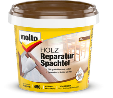 Molto Reparaturspachtel für Holz, neutral 0,45 kg