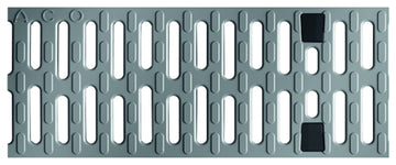 ACO DRAIN® Multiline Compositrost Drainl. NW100 silbergrau, 500 x 123 mm