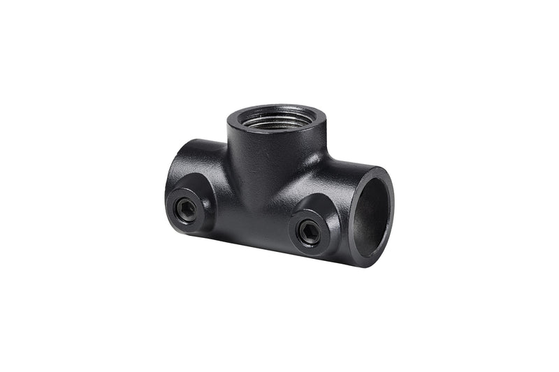 DOLLE PIPE T-Stück Sliding Tee schwarz für Eisenrohrsystem
