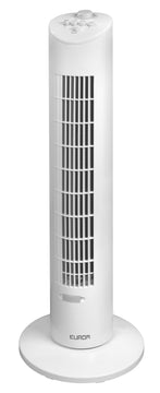 Eurom VTW31 Turmventilator weiß, 60 W, 3 Leistungsstufen, Timer