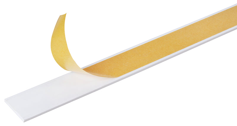 GAH ALBERTS Flachstange PVC-U weiß, selbstklebend, 2600 mm