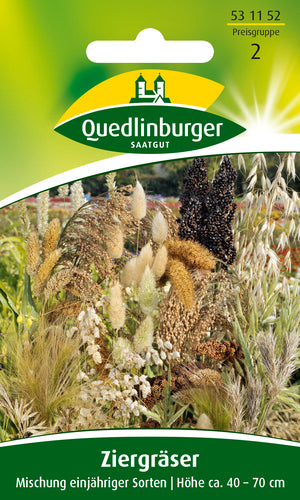 QUEDLINBURGER SAATGUT Ziergräser, einjährige Mischung, Blumensamen