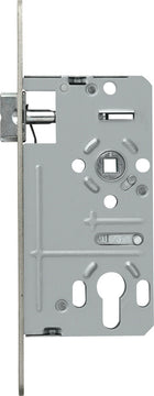 ABUS Einsteckschloss ESK PZ universal, Stulpe silber, Falle & Riegel