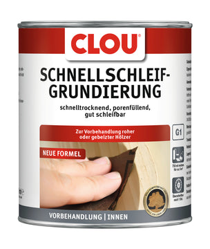Clou Schnellschleifgrundierung G1, 750 ml für Holz (Dose)