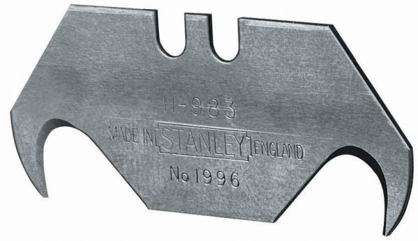 STANLEY Hakenklingen 1996, Klingenbreite 19 mm, Länge 50 mm, 5 Stück