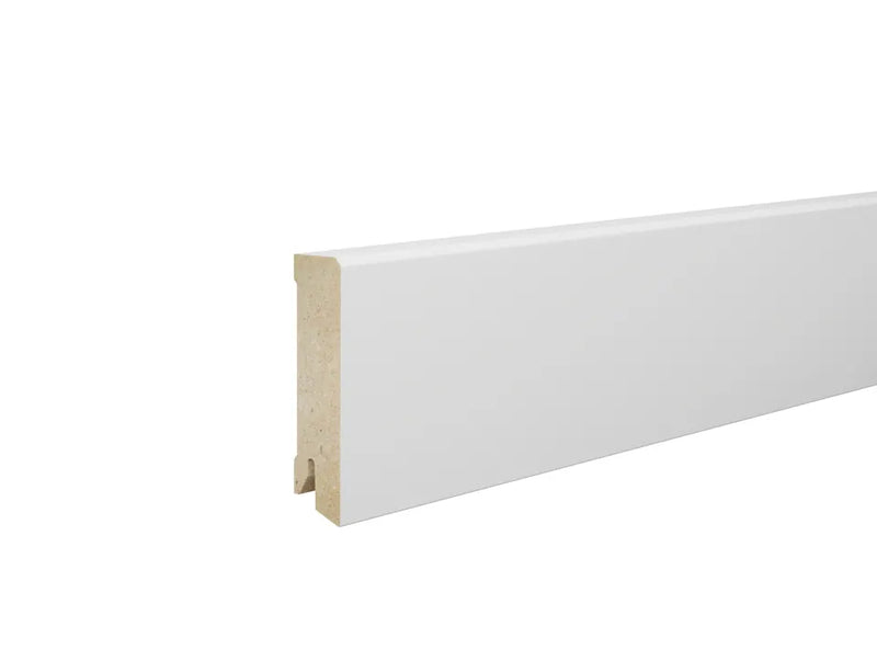 Osmo Sockelleiste foliert Uni Weiß, MDF-Träger, Höhe, Clip 3