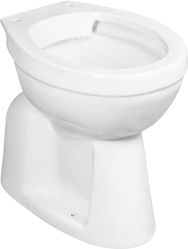 Cornat Komfort Stand-WC tiefspülrandlos weiß, Höhe 455 mm