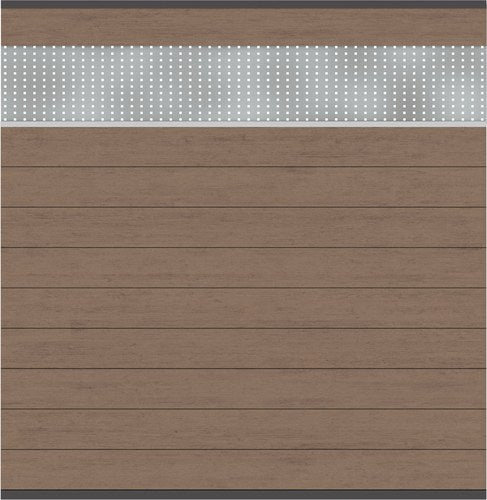 TraumGarten SYSTEM WPC Zaun-Set mandel/anthrazit 178x183 cm