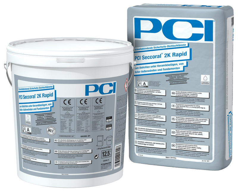 PCI Seccoral 2K Rapid Sicherheits-Dichtschlämme grau 12,5 kg