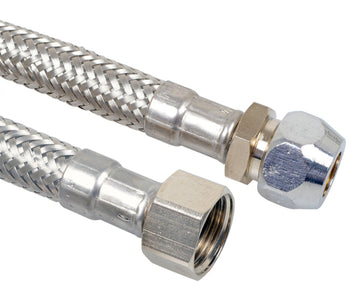 Schütte Flex-Anschlussschlauch 100 cm, 3/8" IG x 10 mmQ, Edelstahl