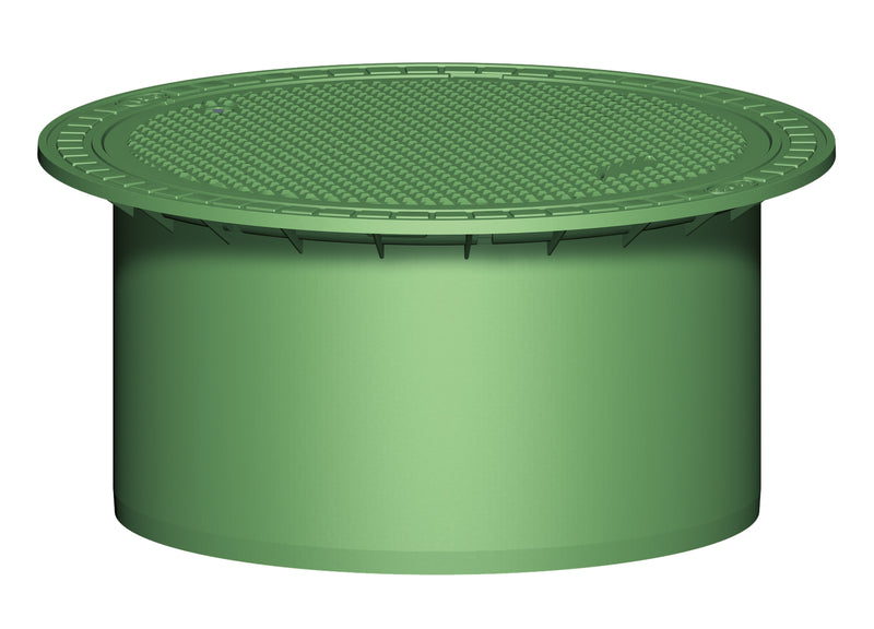 GRAF Teleskop-Domschacht Carat Mini grün begehbar mit PE-Deckel, 360 mm
