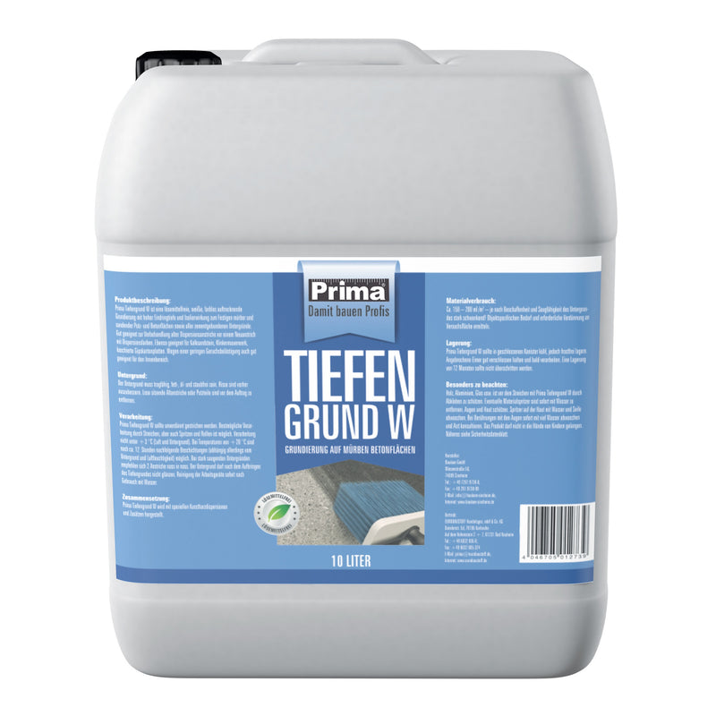 BAUKOM® PRIMA Tiefengrund W 10 l, farblos, lösungsmittelfreie Grundierung