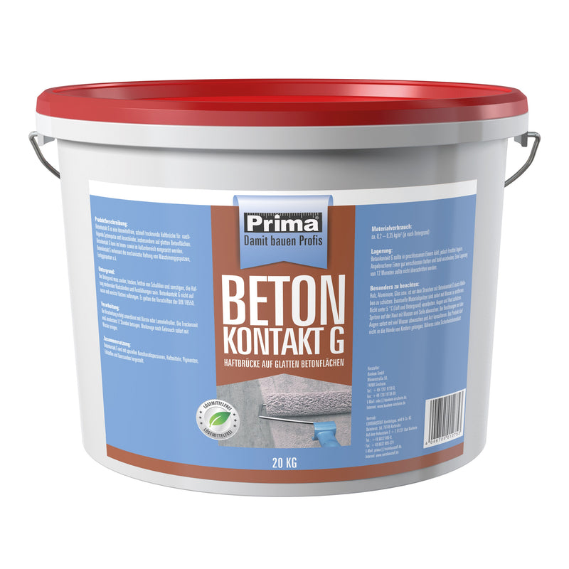 PRIMA Betonkontakt rot Haftgrund für Putz, gebrauchsfertig Eimer 20 kg