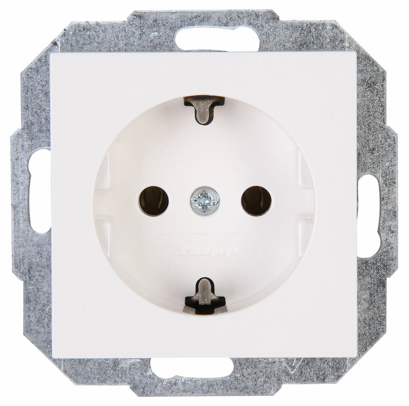 Kopp Athenis Schutzkontakt-Steckdose reinweiß, Unterputz, IP20, 16A/250V