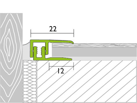 Proline PROCOVER Universal Abschlussprofil eloxiert, 1000 mm