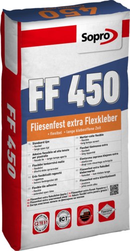 Sopro Fliesenfest extra FF 450 Grauer Leichtflexkleber, 5 kg