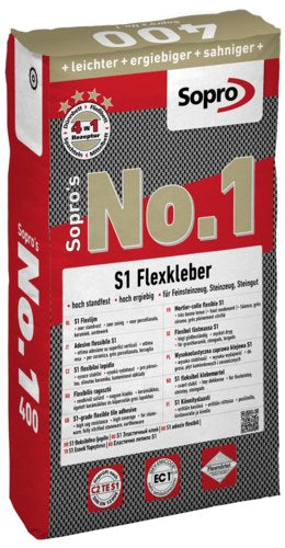 Sopro's No.1 400 Grau Super Light Flexkleber, 5 kg
