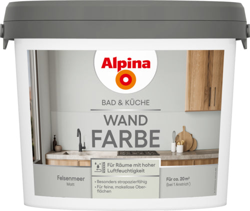 Alpina Bad & Küche Wandfarbe für Bad & Küche (matt)
