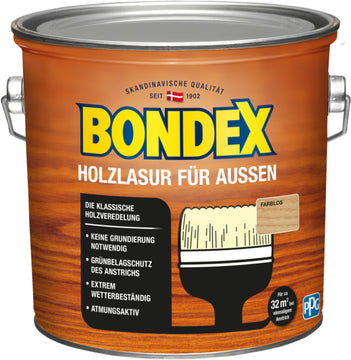 Bondex Holzlasur außen farblos, 2,5 l Kanister
