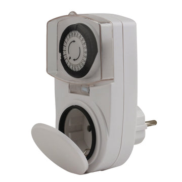 UNITEC Tageszeitschaltuhr mini analog für Außenbereich, mechanisch
