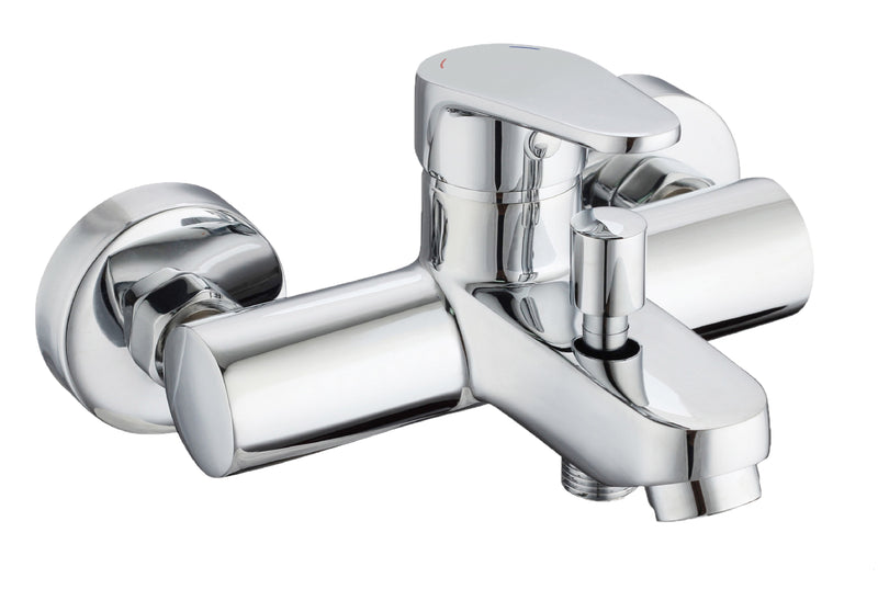 Schütte FUTURA DVGW Wannenfüllarmatur, chrom, Einhebelarmatur, 108 mm