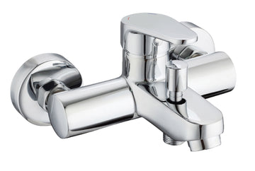 Schütte FUTURA DVGW Wannenfüllarmatur, chrom, Einhebelarmatur, 108 mm