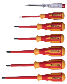 Conmetall Meister Elektroschraubendreher-Set VDE, 2K-Griff, 7-teilig