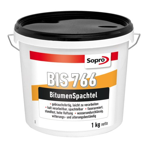 Sopro BitumenSpachtel BIS 766 Bitumenspachtel, schwarz (1 kg)