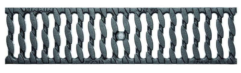 ANRIN DRAIN KE/KF100 Gussrost Stegrost für DN 100, oval, 500x123 mm