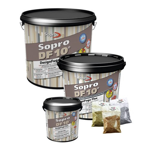 Sopro DF 10 Flex Fugenmörtel balibraun, Designfuge, 1-kg-Eimer