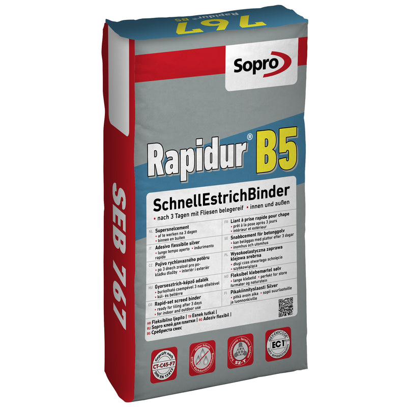 Sopro Rapidur B5 Schnellestrichbinder, Estrichzement & -binder, 25 kg