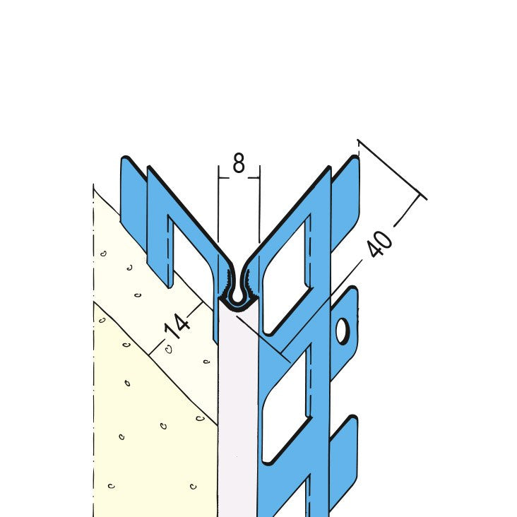 PROTEKTORWERK Kantenprofil Nassputzkantenprofil 1013 14 mm weiß (3 m)
