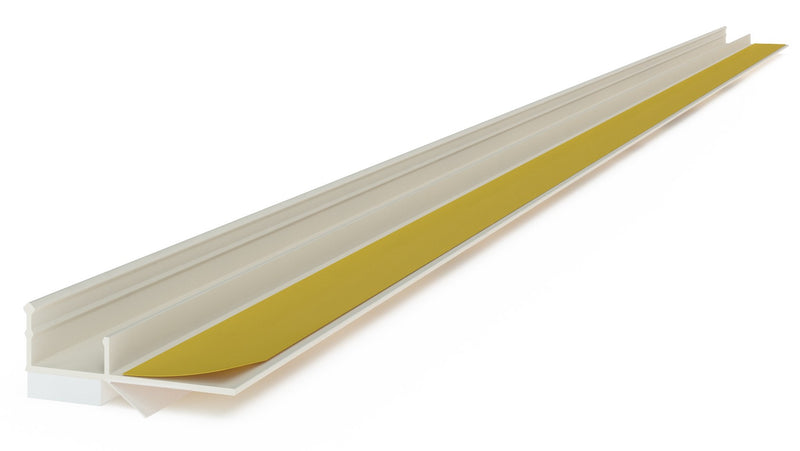 BAUKOM Anputzleiste 9 mm mit Schutzlippe, PVC, 2,6 m