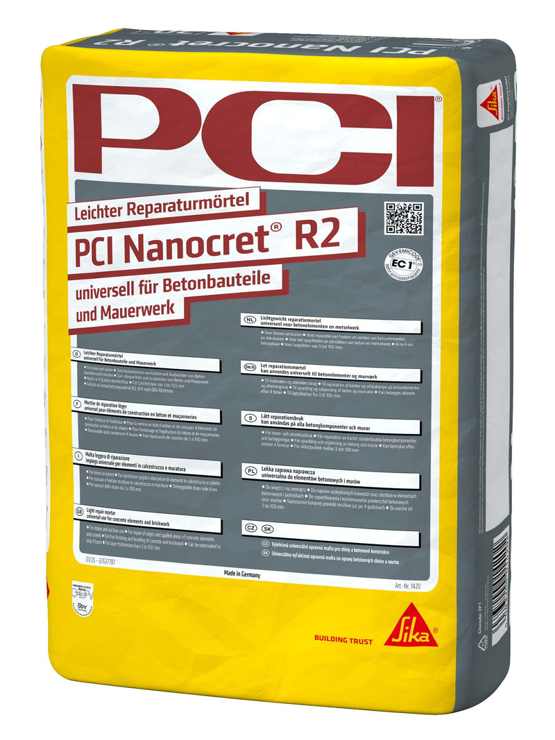 PCI Nanocret R2 Reparaturmörtel 20 kg, leicht, für Beton und Mauerwerk