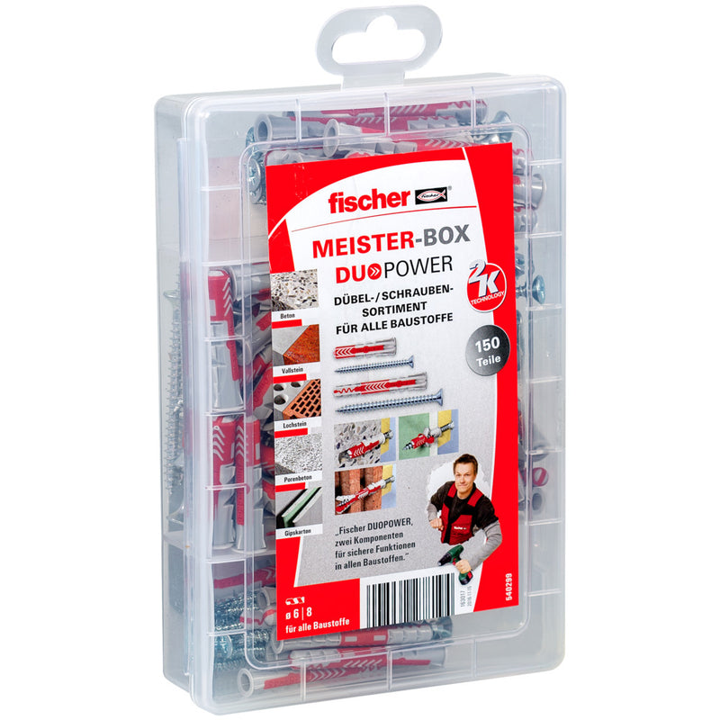 fischer Meister-Box DuoPower Altbau + S Set, 150-tlg