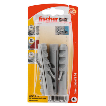 FISCHER Dübel S Nylon, für GK