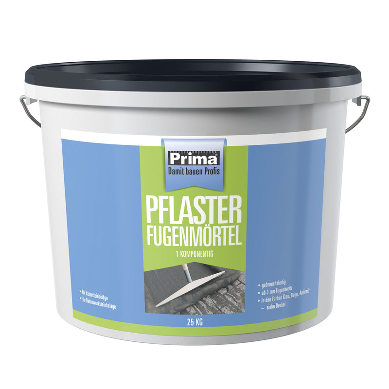 PRIMA Pflasterfugenmörtel 1K anthrazit, Eimer, 25 kg