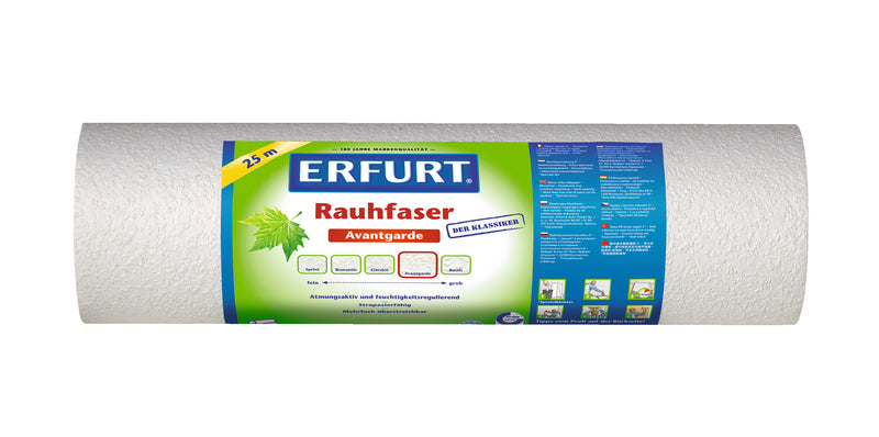 Erfurt Rauhfaser Avantgarde, weiß, 53 cm x 20 m