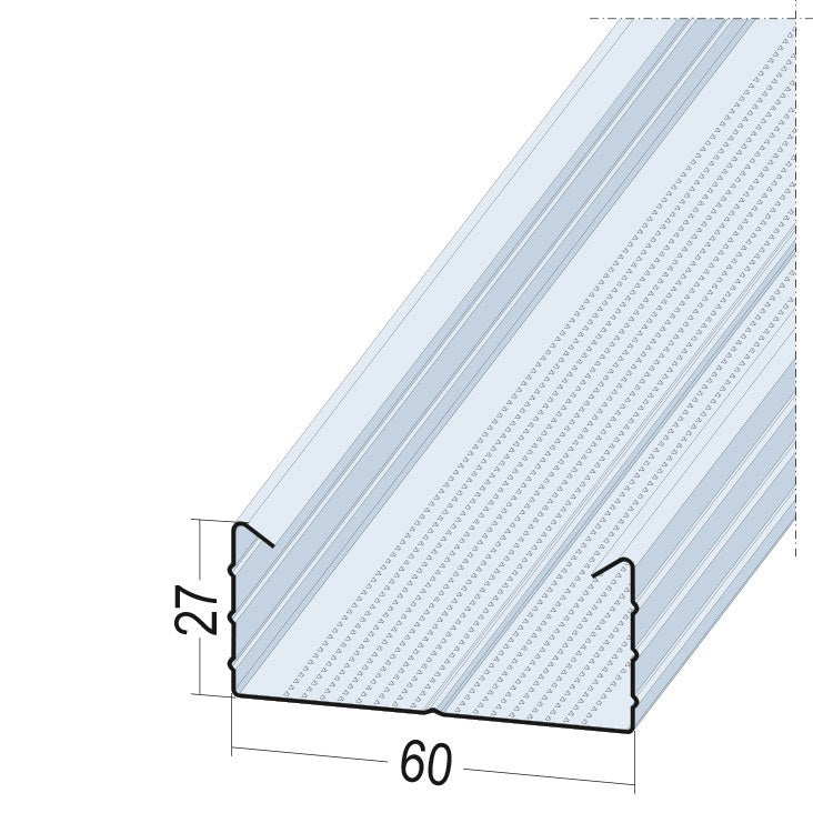 PROTEKTORWERK CD-Profil 5120 60-27 mit kantigem Umbug, 3,1 m