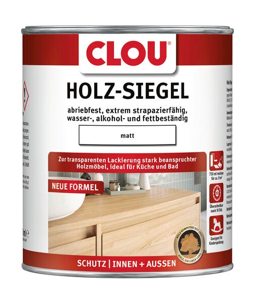 CLOU Holz-Siegel EL matt
