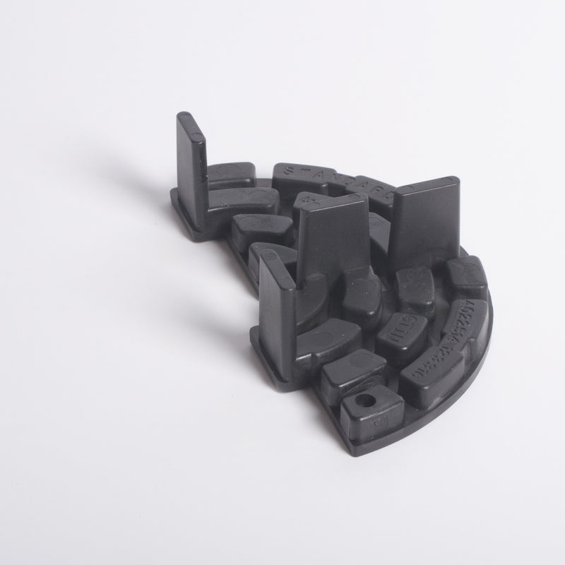 Hans Kaim Standardlager Randstück 4x20, schwarz, PVC, Ø 120, 60 St.
