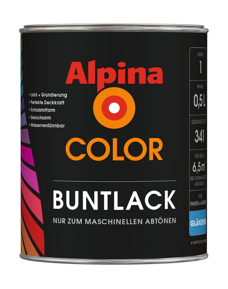 ALPINA Buntlack glänzend Basis für Color Tinting, 2 l