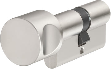ABUS E20 Profilzylinder Knaufzylinder in vernickelt-matter Oberfläche
