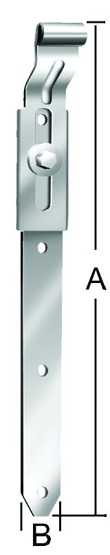 VORMANN Ladenband gekröpft verstellbar verzinkt, Band aus Stahl (Ø13)