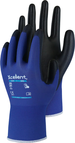 Leibwächter XC-Line Montagehandschuh, PU, blau