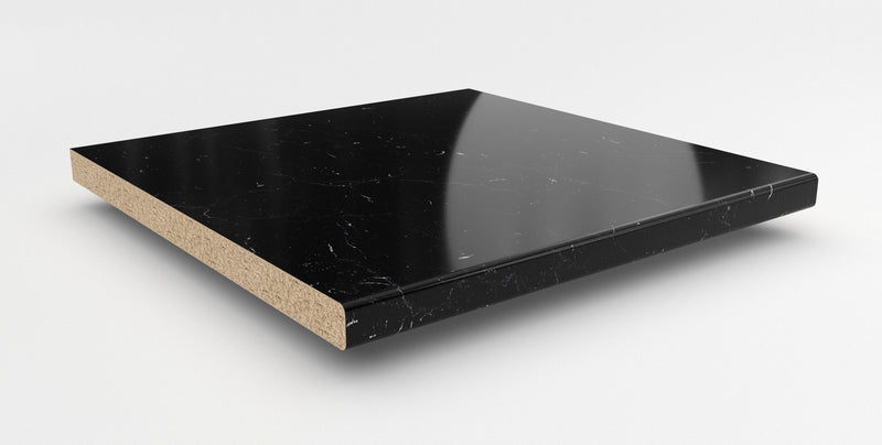 Getalit Küchenarbeitsplatte AF 40/133, grau marmor marquina (BN112SI)