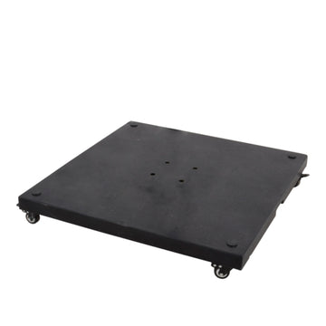 Lesli Living Granitplatte Polish schwarz mit 4 Rädern