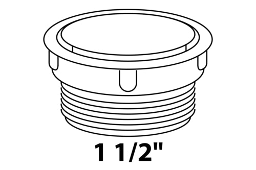 Schütte Stopfen KST 1 1/2" AG für Siphon-Geräteanschluss, weiß